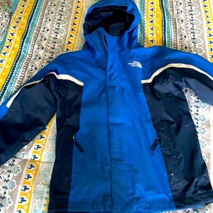 Boys North Face Ski Jacket Blue 7/8